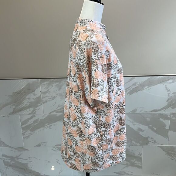 Coral Bay Women’s Golf Pineapple Print Top with cute Diamond Zipper. Size XL - Picture 6 of 9
